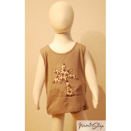 Baby Tank Top Palmier Boy Mauve